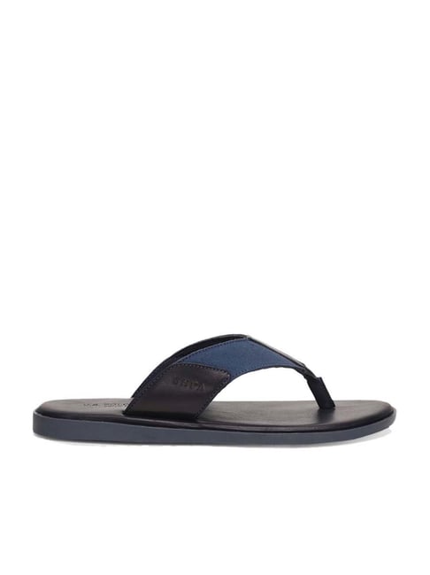 Calvin Klein Jeans BEACH FLATFORM LOGO - T-bar sandals - black/bright  white/black - Zalando.co.uk