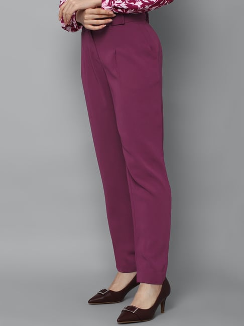 Purple Trousers  Buy Purple Trousers online in India