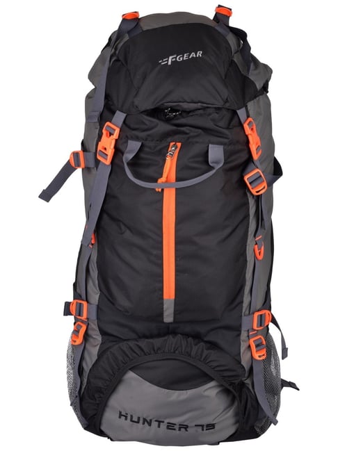 F Gear Hunter 75 Ltrs Black Grey Color Block Large Backpack