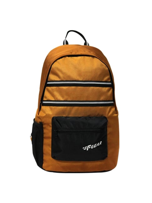 Gear black and outlet orange casual backpack