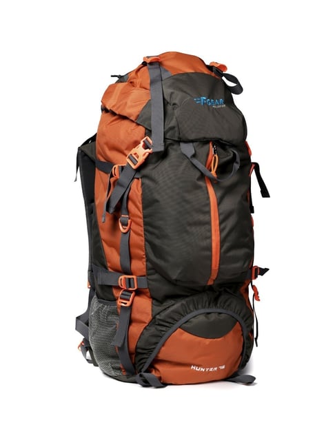 Buy F Gear Hunter 75 Ltrs Grey Orange Color Block Large Backpack