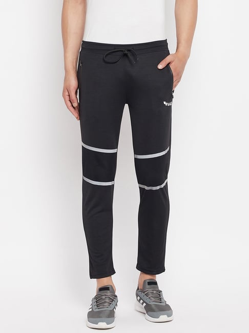 Duke Black Slim Fit Trackpants