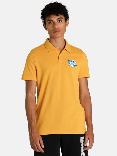 Puma Yellow Polo T-Shirt