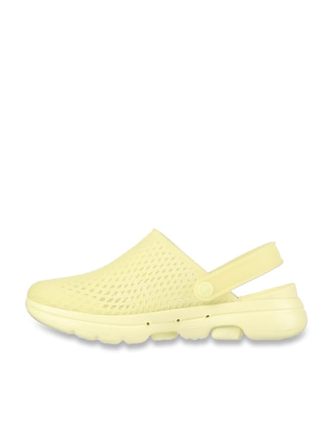 Skechers Women's GO WALK TRUE CATCH Yellow Sports Slip On Shoe - Main Image