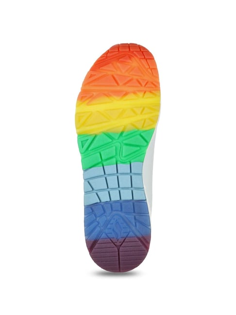Athletic Shoes White Sneakers With Rainbow Soles Buy Skechers
