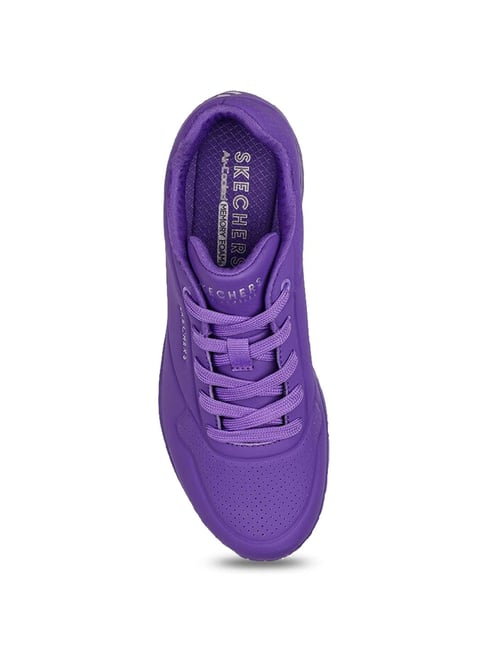 Skechers Women's UNO NIGHT SHADES Purple Casual Slip On Shoe