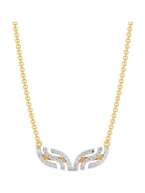 Melorra 18k Gold Diamond Chic O Mania Necklace for Women