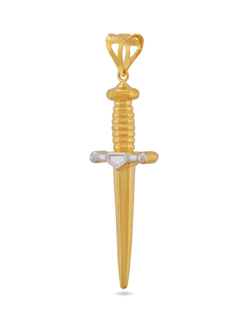 Chan Luu Mystic Garnet and Gold Dagger Necklace