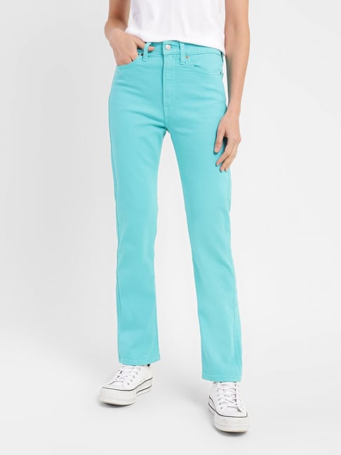 Levis store turquoise jeans