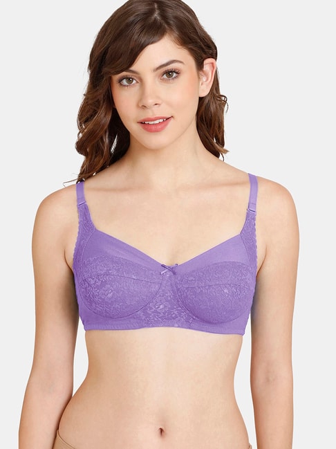 Buy Rosaline by Zivame Red Non Wired Non Padded Full Coverage Bra