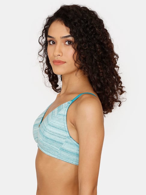 Buy Zivame Blue Non Wired Non Padded T-Shirt Bra for Women Online