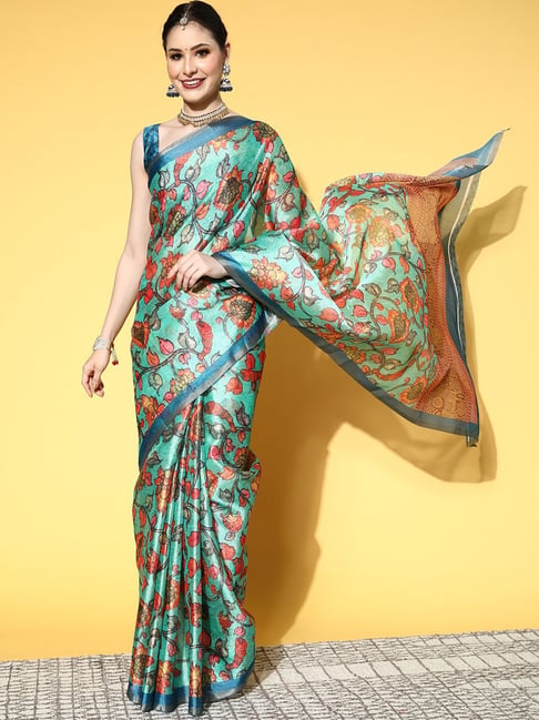 Multicolor Cotton Linen Printed Saree, With blouse piece at Rs 380 in Surat