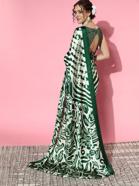 Buy shrihari fashion Applique Banarasi Georgette Light Green Sarees Online  @ Best Price In India | Flipkart.com