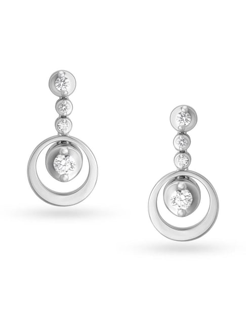 Buy Sparkling Dancing Drop Diamond Earrings | GRT Oriana