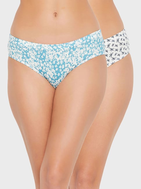 Clovia Multicolor Printed Hipster Panty (Pack Of 2) Price in India