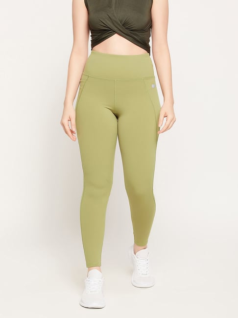 Buy Clovia Olive Slim Fit Tights for Women Online Tata CLiQ