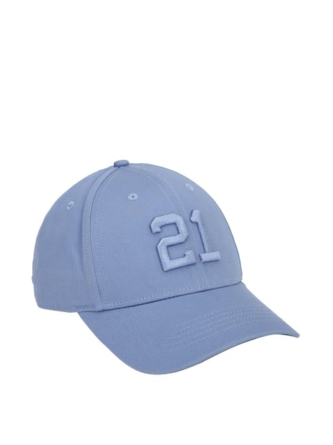 Buy Forever 21 Blue Solid Baseball Cap Online At Best Price Tata CLiQ