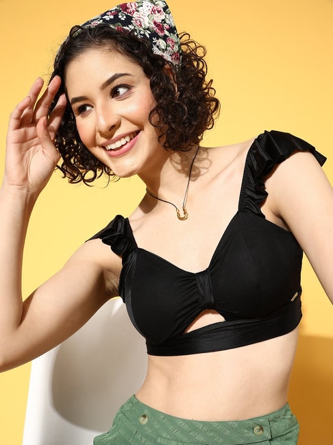 Buy Da Intimo Black Full Coverage Bralette for Women Online @ Tata