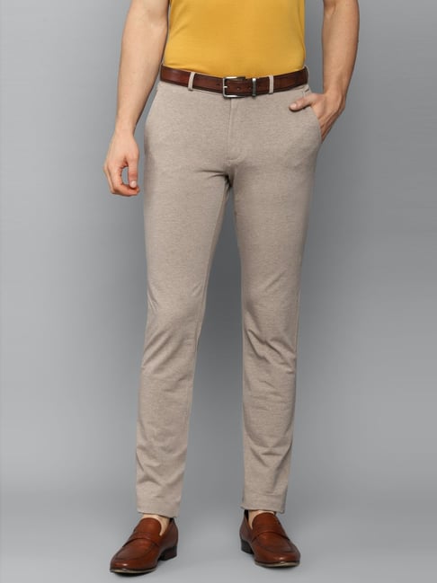 Buy LOUIS PHILIPPE SPORTS Solid Cotton Blend Slim Fit Mens Casual Trousers   Shoppers Stop
