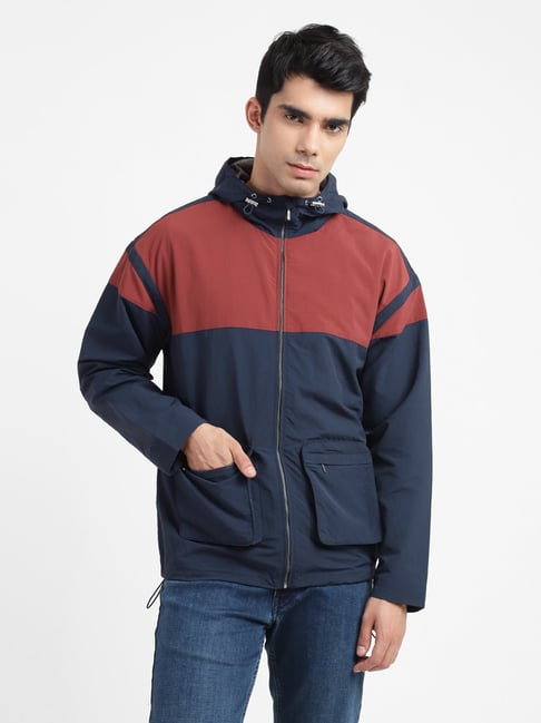 Levis Men Blue Solid Hooded Tailored Jacket - Price History