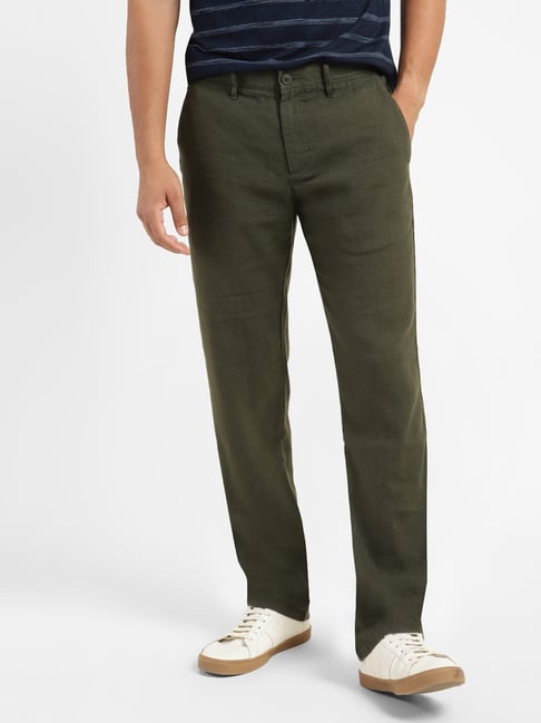 Olive green store levi's 511