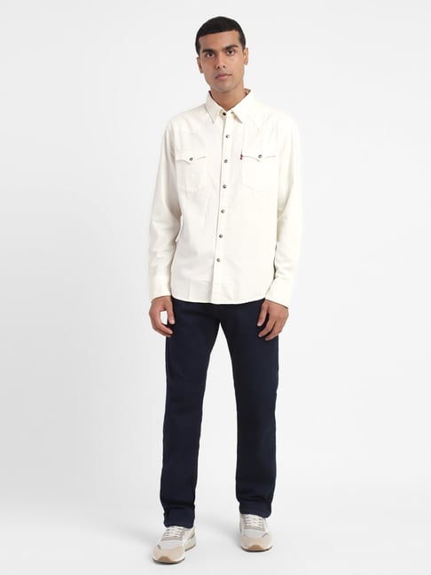 Men White Levis Denim Shirts, Full Sleeves at Rs 599 in Hyderabad | ID:  26063195062