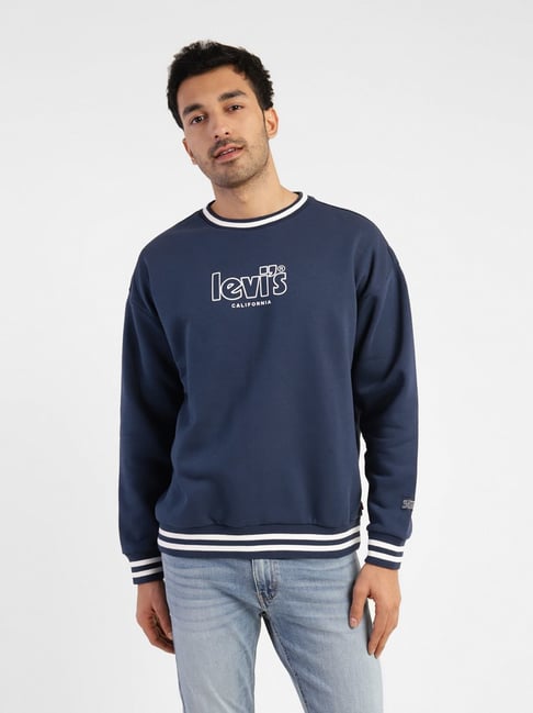 Levi's hot sale navy sweatshirt