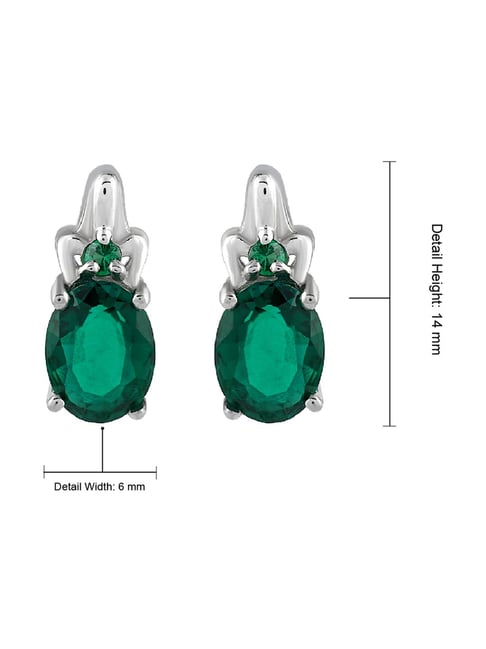 Certified Emerald Stud Earrings 14K Yellow Gold | Kay