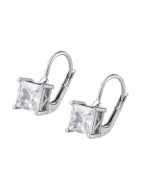 Scarlett Round Pave Cubic Zirconia Earrings - Gregory Jewellers