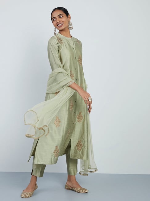 Vark by Westside Multicolour Floral Kurta And Palazzos Set Price in India,  Full Specifications & Offers | DTashion.com