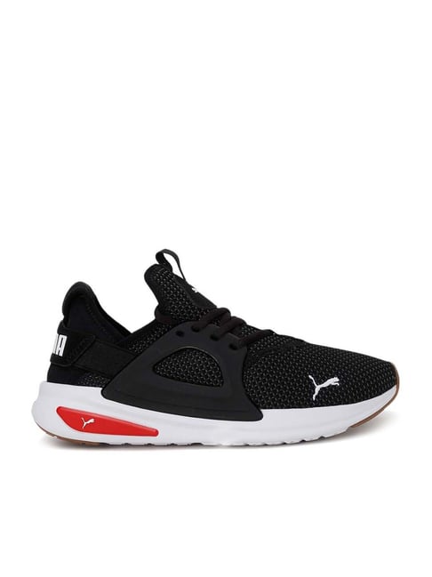 Puma Men's Softride Enzo Evo Knit Black Running Shoes-Puma-Footwear-TATA CLIQ