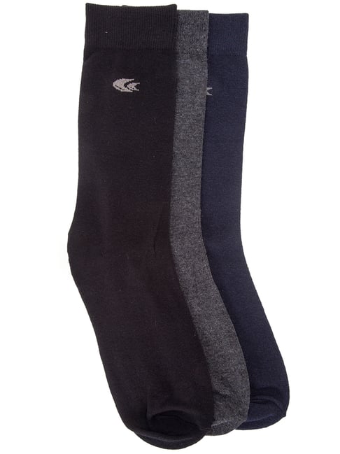 Allen Cooper Multicolor Socks - Pack of 3