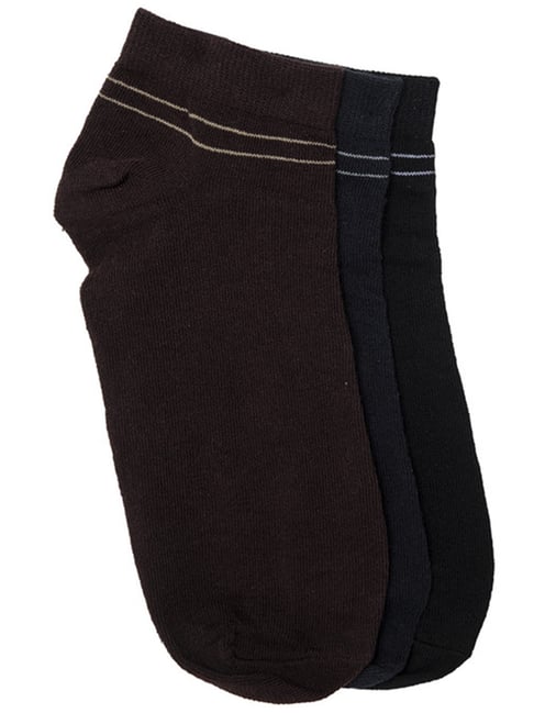 Allen Cooper Multicolor Socks - Pack of 3