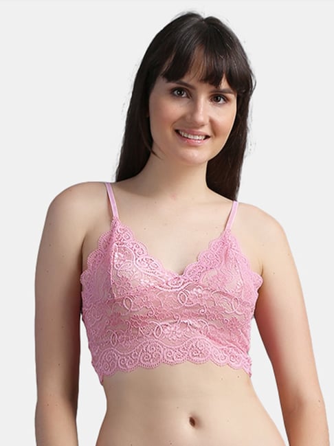 Bralettes Pink Non Padded Non Wired Bras