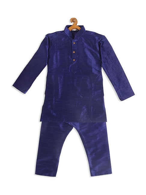 VASTRAMAY SISHU Blue Straight Fit Kurta Set-picture-24