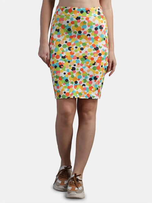 N-Gal Multicolor Printed Skirt Price in India