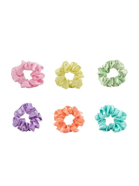 GUBB Satin Hair Scrunchies Multicolour Set for Women-GUBB-Beauty&Grooming-TATA CLIQ