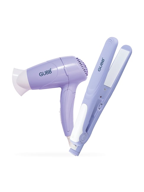 GUBB Purple Hair Dryer & Hair Straightener Combo Set-GUBB-Beauty&Grooming-TATA CLIQ