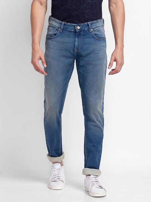 Spykar Blue Cotton Skinny Fit Jeans-picture-27