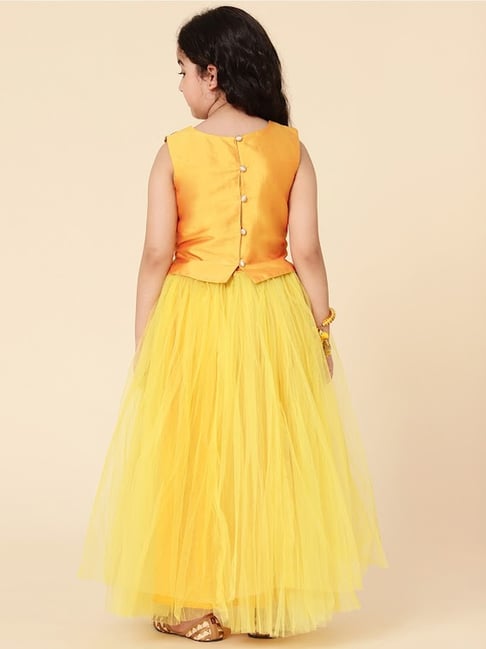 Buy Designer Yellow Color Pleated Lehenga With Fancy Readymade Blouse |  keerramnx