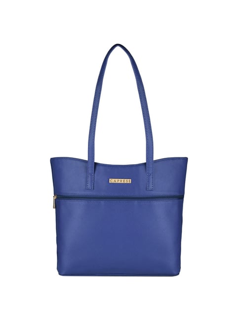 Buy Caprese Blue Solid Medium Shoulder Bag Online At Best Price