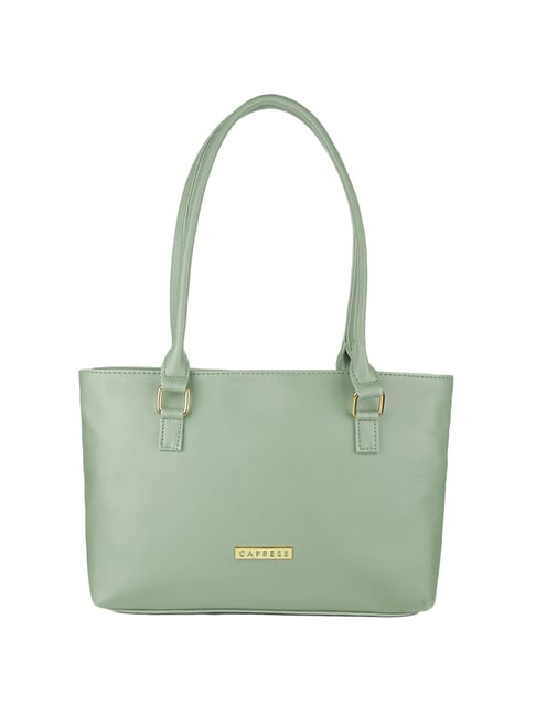 Caprese Green Solid Medium Shoulder Bag