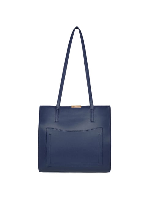 Buy Caprese Blue Solid Medium Shoulder Bag Online At Best Price