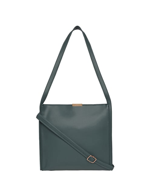 Buy Caprese Green Solid Medium Shoulder Bag Online At Best Price