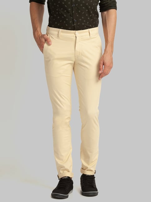 Buy ColorPlus Men Brown Solid Regular fit Regular trousers Online at Low  Prices in India  Paytmmallcom