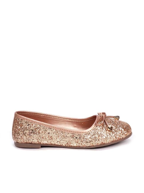 Girls gold ballet online shoes