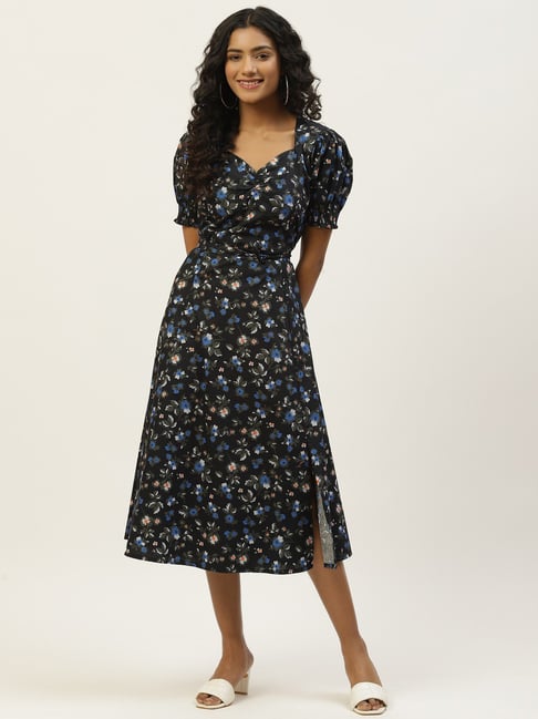 Women's Puff Short Sleeve Cut Out Bubble A-Line Dress - A New Day | eBay