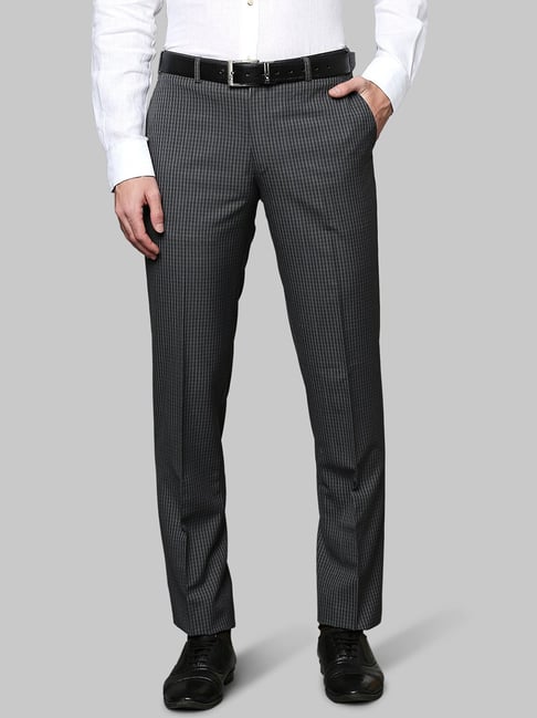 Buy HAULCHIC Men Morpich Solid Synthetic Single Formal Trousers Online at  Best Prices in India - JioMart.