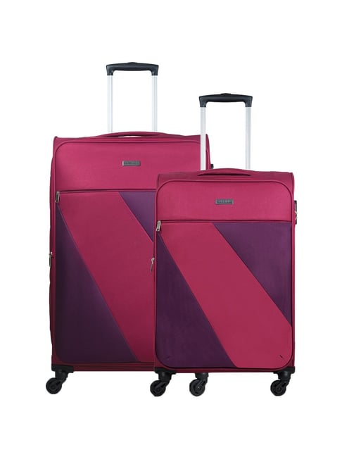 Buy Carriall Red Wheel Large Soft Cabin Trolley Pack of 49