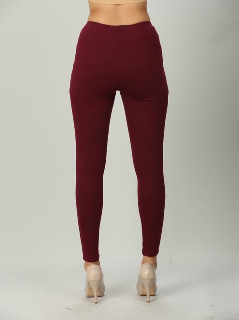 Buy Kryptic Maroon Leggings for Women's Online @ Tata CLiQ